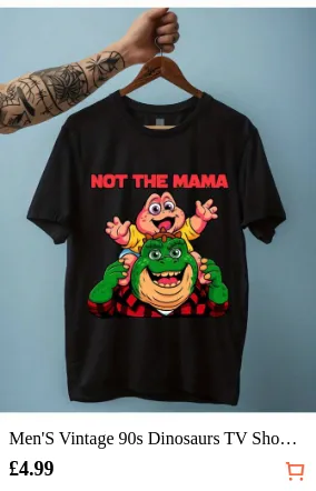 Men S Vintage 90s Dinosaurs TV...