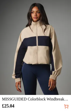 MISSGUIDED Colorblock Windbreaker...