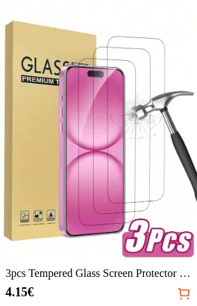 3pcs Tempered Glass Screen...
