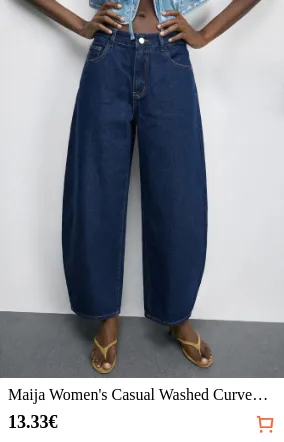 Maija Women s Casual Washed Curved...