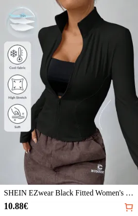 SHEIN EZwear Black Fitted Women s...