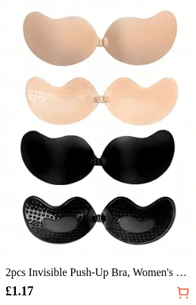 2pcs Invisible Push-Up Bra Women s...