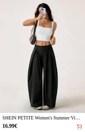 SHEIN PETITE Women s Summer...