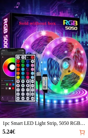 1pc Smart LED Light Strip 5050 RGB...