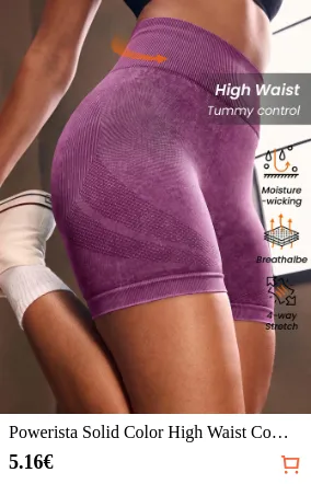 Powerista Solid Color High Waist...