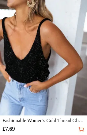 Fashionable Women s Gold Thread...