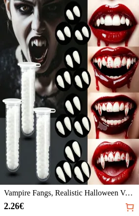 Vampire Fangs Realistic Halloween...