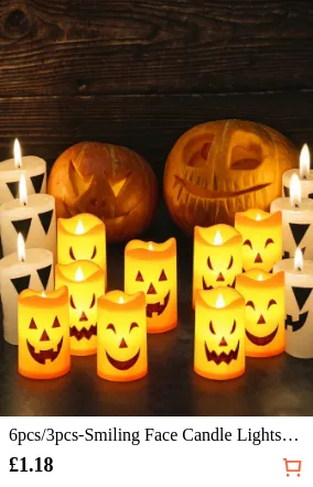 6pcs/3pcs-Smiling Face Candle...