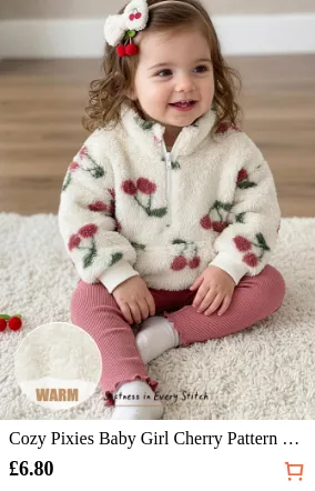 Cozy Pixies Baby Girl Cherry...