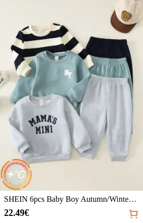 SHEIN 6pcs Baby Boy Autumn/Winter...