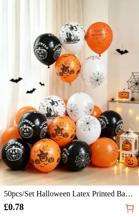 50pcs/Set Halloween Latex Printed...