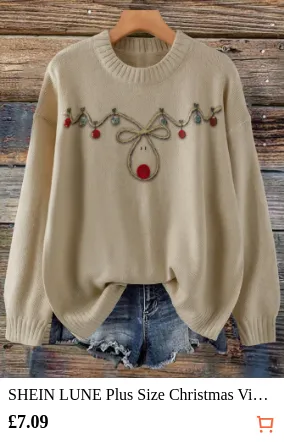 SHEIN LUNE Plus Size Christmas...