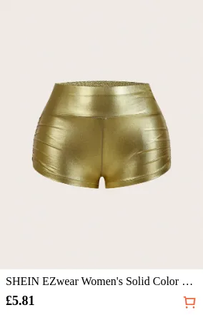 SHEIN EZwear Women s Solid Color...