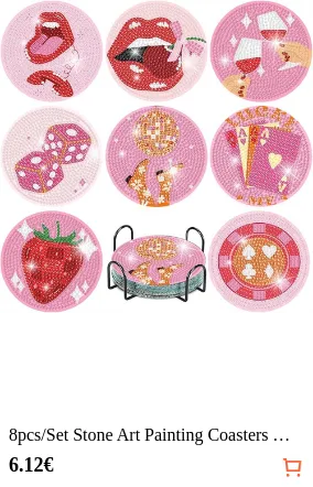 8pcs/Set Stone Art Painting...