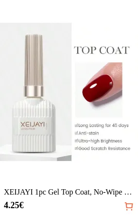 XEIJAYI 1pc Gel Top Coat No-Wipe...