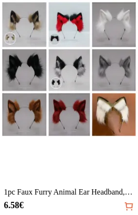 1pc Faux Furry Animal Ear Headband...