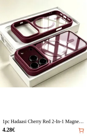 1pc Hadaasi Cherry Red 2-In-1...