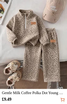 Gentle Milk Coffee Polka Dot Young...
