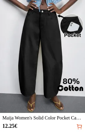 Maija Women s Solid Color Pocket...
