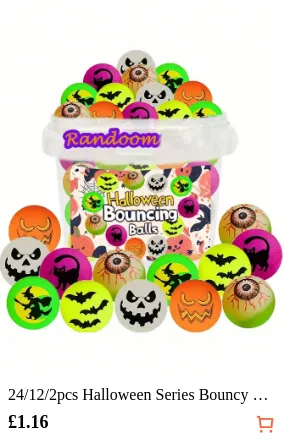 24/12/2pcs Halloween Series Bouncy...