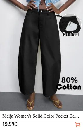 Maija Women s Solid Color Pocket...