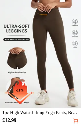 1pc High Waist Lifting Yoga Pants...