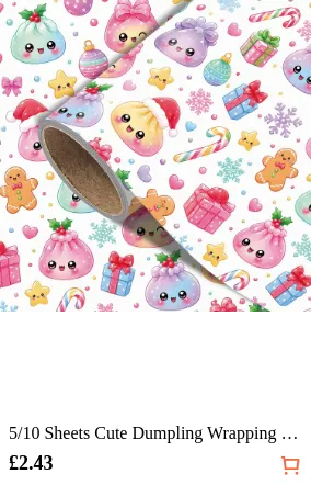 5/10 Sheets Cute Dumpling Wrapping...