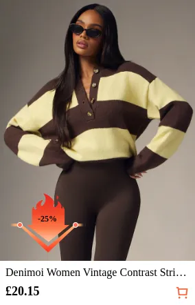 Denimoi Women Vintage Contrast...