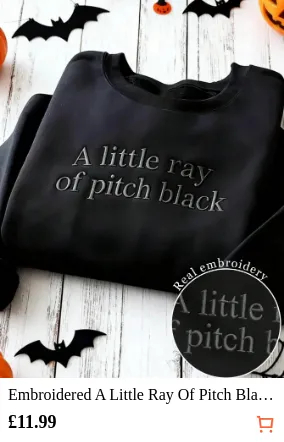 Embroidered A Little Ray Of Pitch...