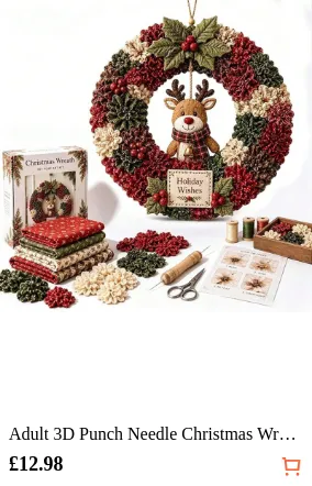 Adult 3D Punch Needle Christmas...