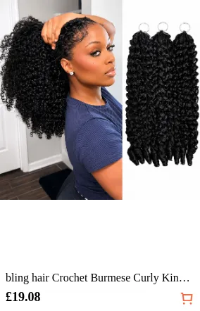 bling hair Crochet Burmese Curly...