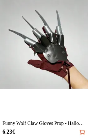 Funny Wolf Claw Gloves Prop -...