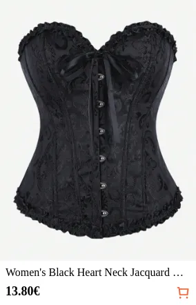 Women s Black Heart Neck Jacquard...