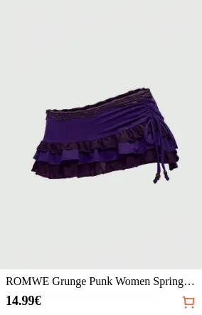 ROMWE Grunge Punk Women Spring...