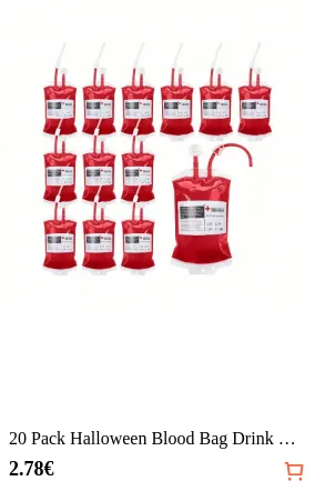 20 Pack Halloween Blood Bag Drink...