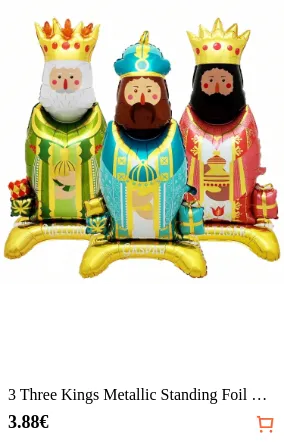 3 Three Kings Metallic Standing...