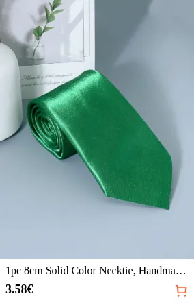 1pc 8cm Solid Color Necktie...