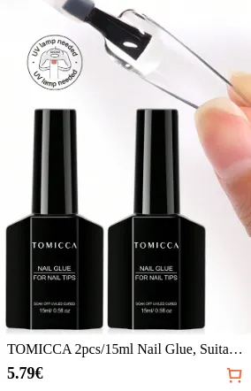 TOMICCA 2pcs/15ml Nail Glue...