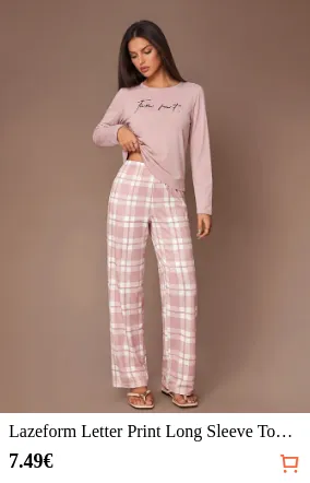 Lazeform Letter Print Long Sleeve...