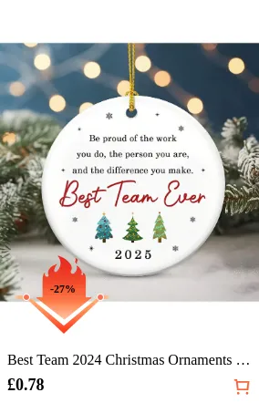 Best Team 2024 Christmas Ornaments...