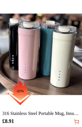 316 Stainless Steel Portable Mug...