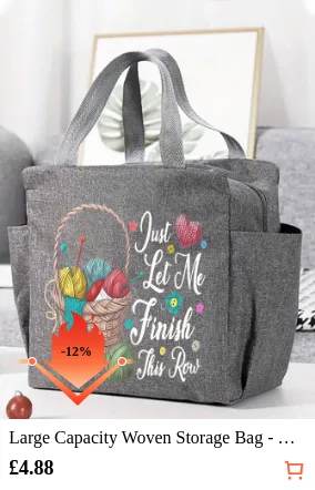 Large Capacity Woven Storage Bag -...