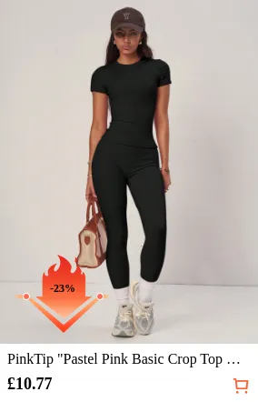 PinkTip Pastel Pink Basic Crop Top...