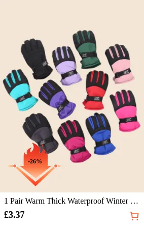 1 Pair Warm Thick Waterproof...