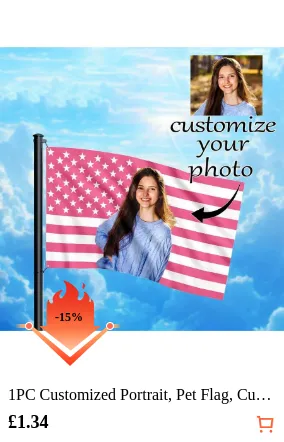 1PC Customized Portrait Pet Flag...