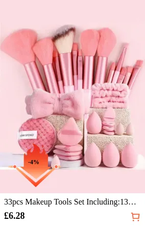 33pcs Makeup Tools Set Including...