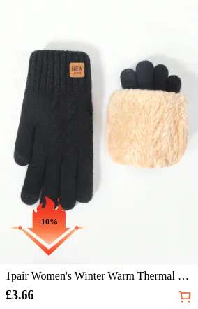 1pair Women s Winter Warm Thermal...