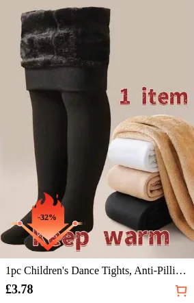 1pc Children's Dance Tights, Anti-Pilling, Thickened, White, Professional Dance Practice Leggings For Girls, Warm & Comfortable Skinny Pants