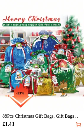 88Pcs Christmas Gift Bags Gift...