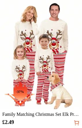Family Matching Christmas Set Elk...